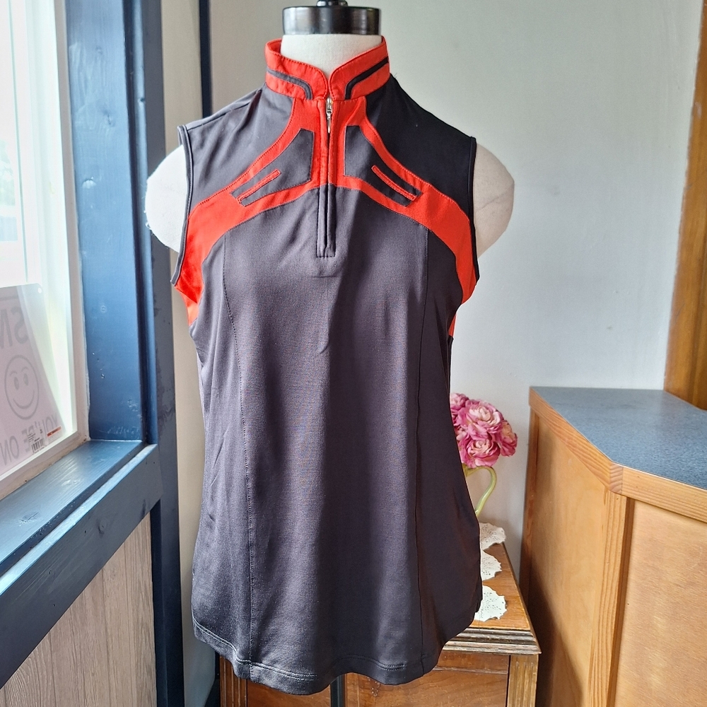Jamie Sadock Sleeveless Half-Zip, Size Small RN#92499